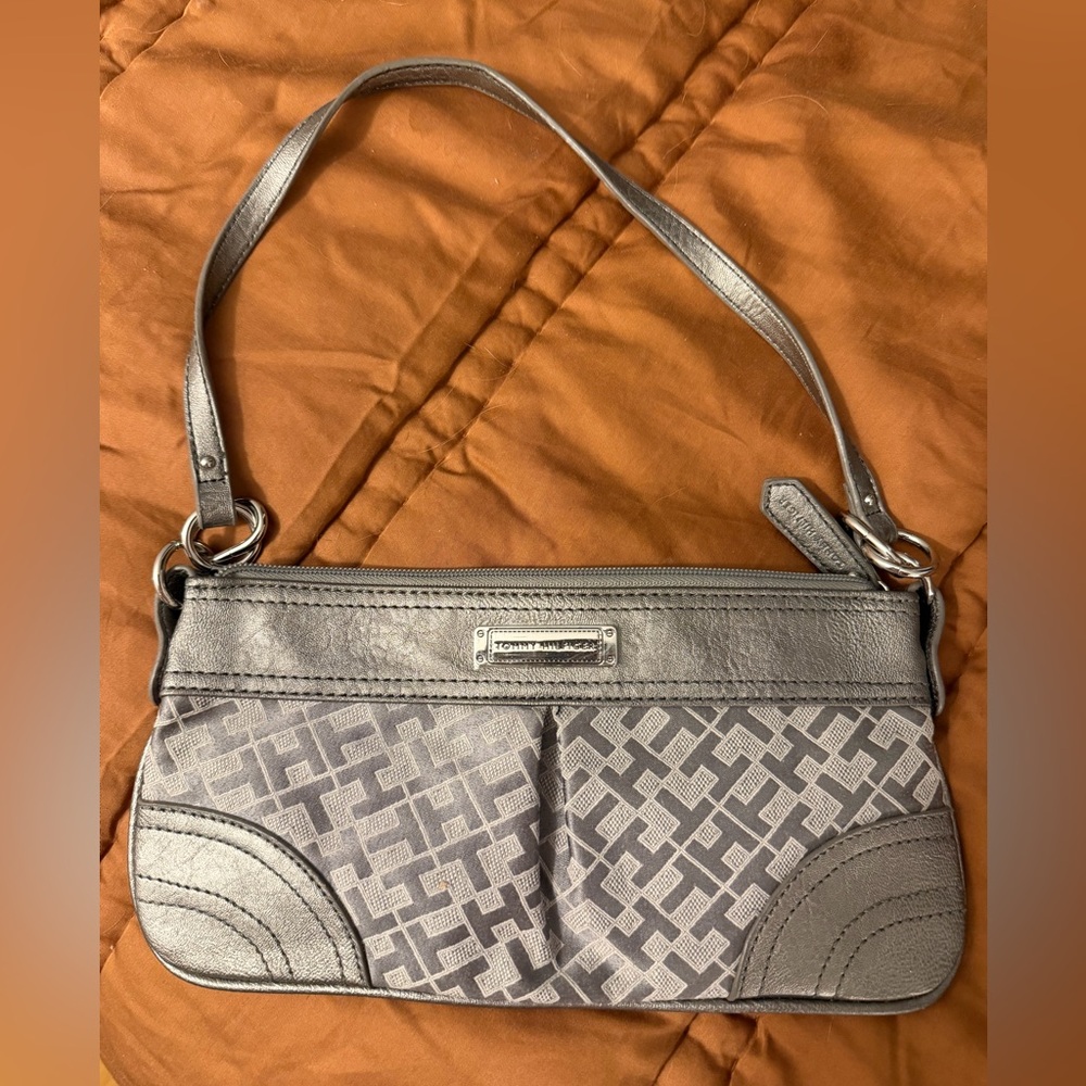 Tommy Hilfiger Silver and Gray Purse